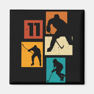 11th Birthday Boys Icehockey Player Ice Hockey 11 Magnet