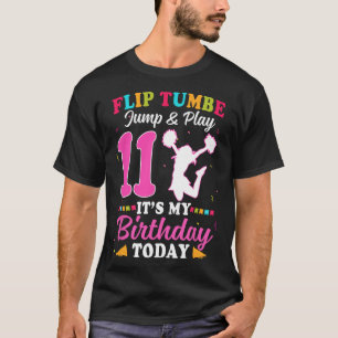 11th Birthday Cheerleading Girl 11 Year Old Cheerl T-Shirt