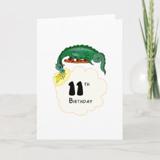 11th Birthday Dragon Card