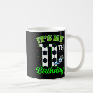 11th Birthday Football Boy Girl Kids Soccer Sports Coffee Mug