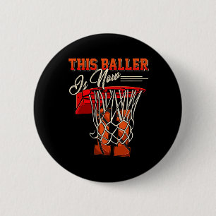 11th Birthday For Boy Basketball 11 Years Old Kid 6 Cm Round Badge