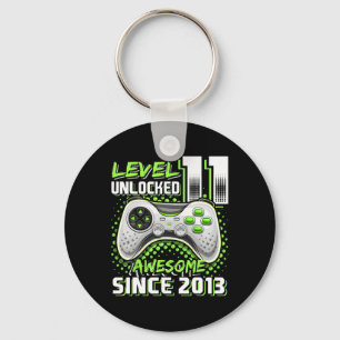 11th Birthday Gamer 11 Year Old Funny Bday Boy Ele Key Ring