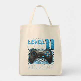 11Th Birthday Gamer 11 Year Old Funny Bday Boy Ele Tote Bag