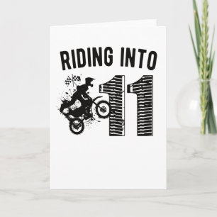 11th Birthday Gift Dirt Bike 11 Year Old Biker Card