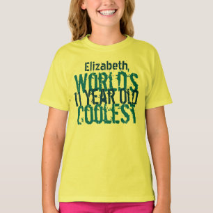 11th Birthday Gift World's Coolest 11 Year Old T-Shirt