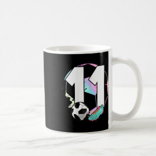 11th Birthday Girl Soccer Player Footll 11 Years O Coffee Mug