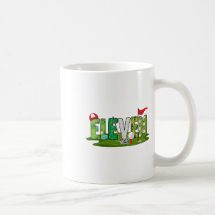 11th Birthday Golf Theme 11 Year Old Kids Sport Pa Coffee Mug