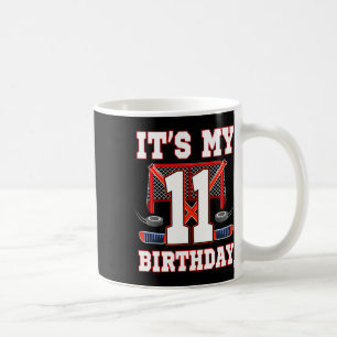 11th Birthday Ice Hockey Player 11 Years Old Party Coffee Mug