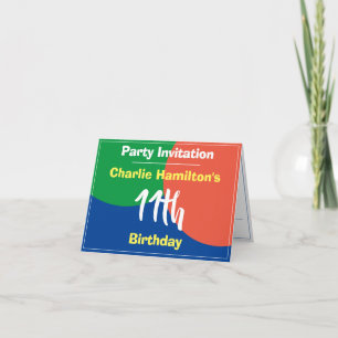 11th Birthday Invitation