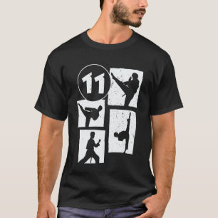 11th Birthday Karate Taekwondo 11 Years Old Boy Ma T-Shirt