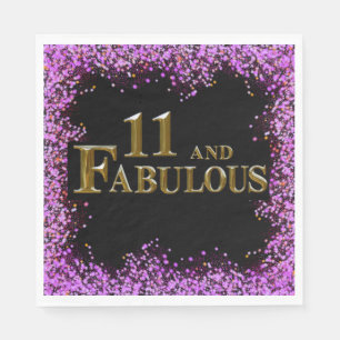 11th Birthday Napkin
