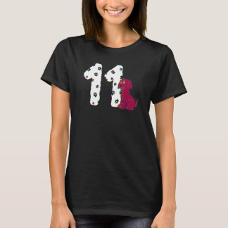 11th Birthday Party Cake Labrador Puppy Dog Owner  T-Shirt