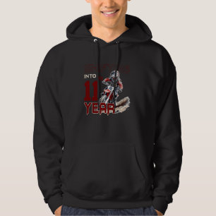 11th Birthday Party Dirt Bike Boy 11 Year Old Dirt Hoodie