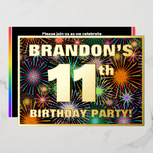 11th Birthday Party — Fun, Colorful Fireworks Look