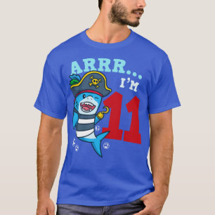 11th Birthday Pirate Shark T-Shirt