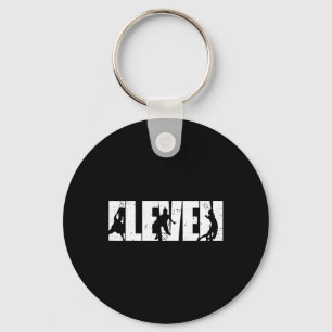 11th Birthday Retro Badminton 11 Years Old Boy Gir Key Ring