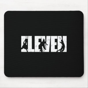 11th Birthday Retro Badminton 11 Years Old Boy Gir Mouse Pad