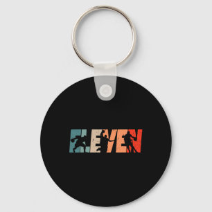 11th Birthday Retro Basketball 11 Years Old Boy Gi Key Ring