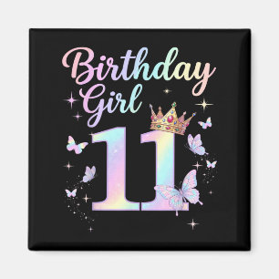 11th Birthday Shirt for Girls 11 Year Old Magnet