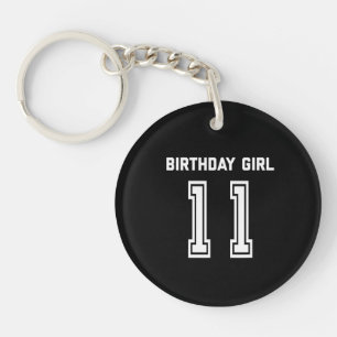 11th Birthday Shirt Gift 11 Years Old Girl Key Ring