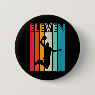11th Birthday Sketll Lover Gift 11 Years Old Retro 6 Cm Round Badge