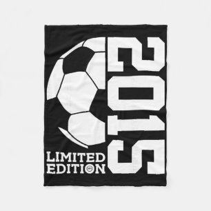 11th Birthday Soccer Limited Edition 2015 Fleece Blanket