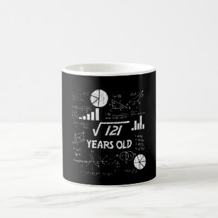 11th Birthday Square Root Math 11 Years Old Bday Coffee Mug