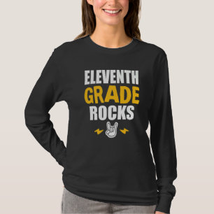 11th Grade Rocks Back To School Music Teacher Stu T-Shirt