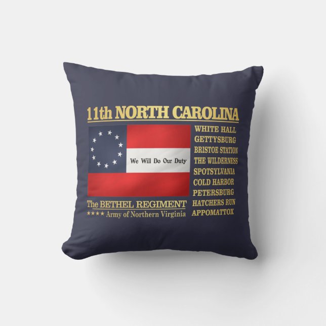 11th North Carolina Infantry (BA2) Cushion (Front)