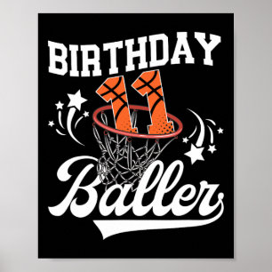 11th Sketll Birthday Eleven Year Old Sketll Player Poster
