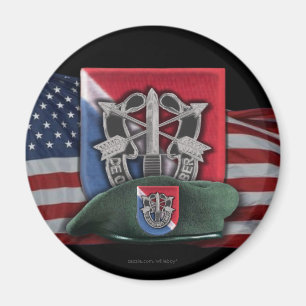 11th special forces flash Fort Bragg vets magnet