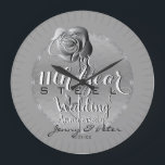 11th Steel Rose Anniversary Wall Clock<br><div class="desc">So,  it's their 11th anniversary and you'd like to honour it with a gorgeous wall clock? Then perhaps my emblem with a steel colour,  rose graphics will be just the thing!</div>