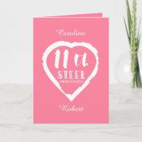 11th wedding anniversary heart