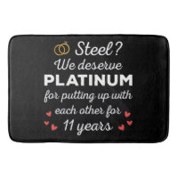 11th Wedding Anniversary I - Steel Funny Couple