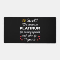 11th Wedding Anniversary I - Steel Funny Couple