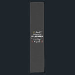 11th Wedding Anniversary I - Steel Funny Couple Short Table Runner<br><div class="desc">Fun design, perfect for anyone who's been married for 11 years and to a wedding vow renewal ceremony. It makes a great matching outfit for couples! 'Steel? We deserve Platinum for putting up with each other for 11 Years' quote for a couple who got married 11 years ago or a...</div>