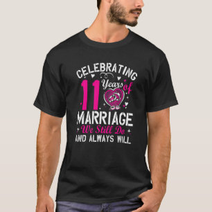 11th Wedding Anniversary Matching Couple Men Women T-Shirt