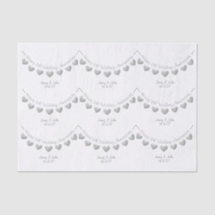 11th Wedding Anniversary Steel heart paper