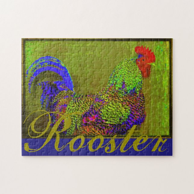 11x14 Rooster Chicken Hen Puzzle (Horizontal)