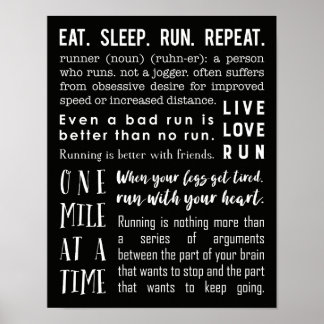 11x14 Running Inspiration Poster