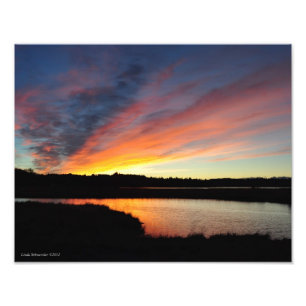 11X14 Sunset Streaks Photo Print