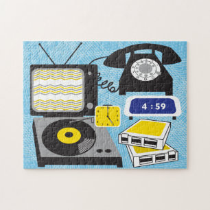 11x14 Vintage Icons Puzzle for Colorblind People