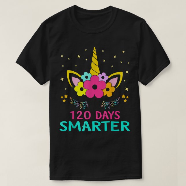 120 days of school unicorn girls costume  T-Shirt (Design Front)