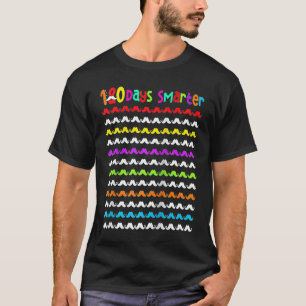 120 Days Smarter Moustache Teachers Kids 120th Day T-Shirt