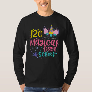 120 Magical Days 120th Day Of School Unicorn Teac T-Shirt