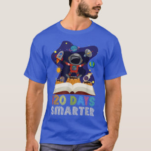 120th Day Of School 120 Days Smarter Books Space A T-Shirt