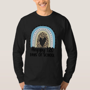 120th Day Of School Teacher 120 Days Smarter Rain T-Shirt