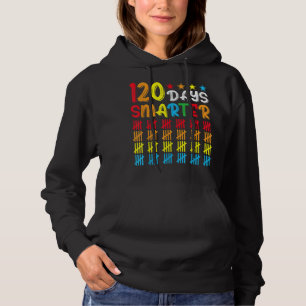 120th Day of School Teacher Child Kid Happy 120 Da Hoodie