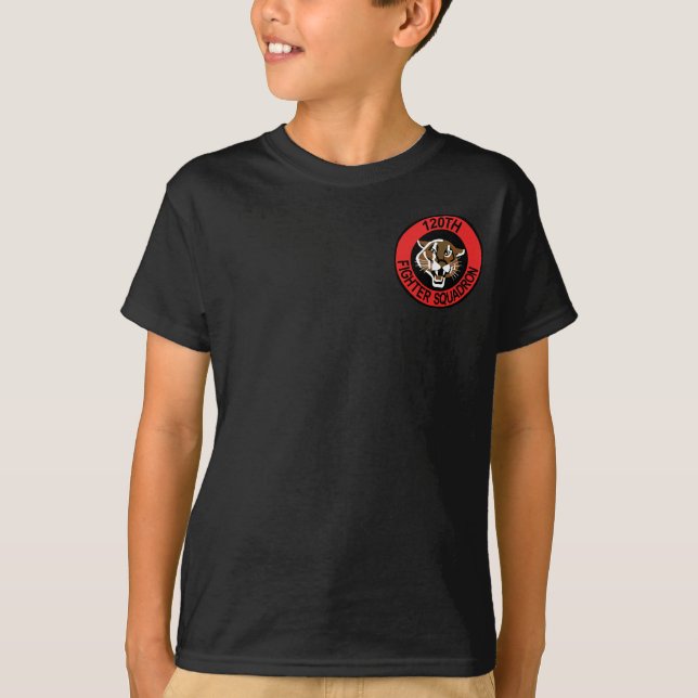 120th Fighter Squadron F-16 Fighting Falcon T-Shirt (Front)