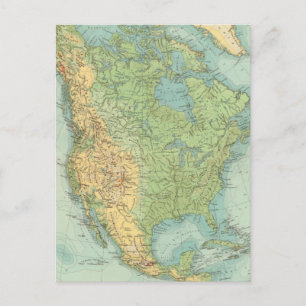 12122 North America Physical Postcard